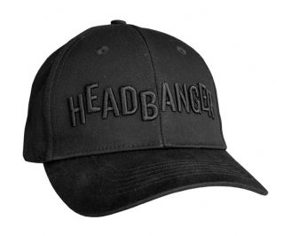 Headbanger Black on Black Flex Cap - 